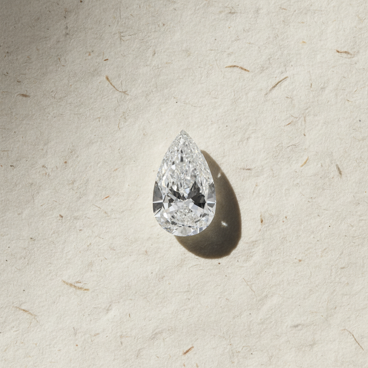 3.00 Carat Pear Cut Lab Grown Diamond VS1 F Color IGI Certified
