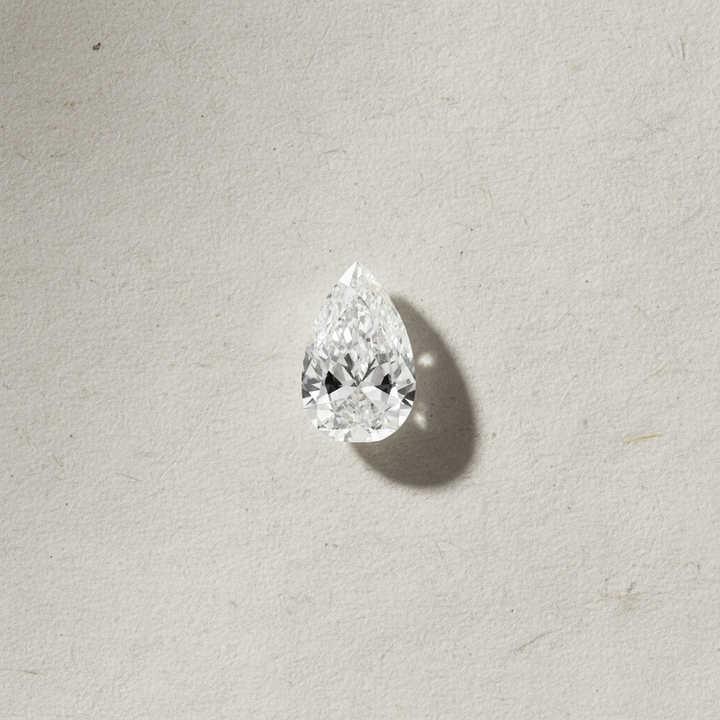 3.00 Carat Pear Cut Lab Grown Diamond VS2 F Color IGI Certified
