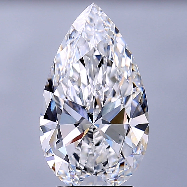 3.00 Carat Pear Lab Grown Diamond VVS2 D