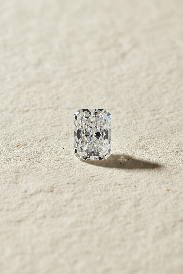 3.00 Carat Radiant Lab Grown Diamond, VVS2/F