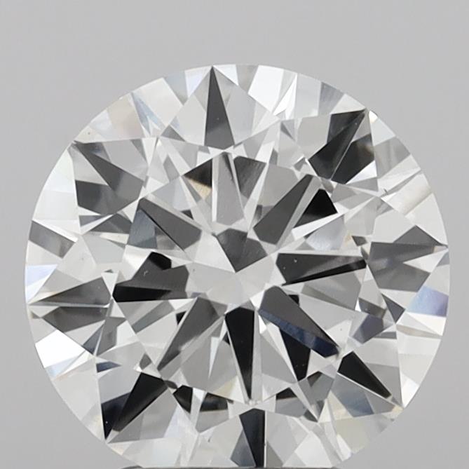 Diamante cultivado en laboratorio de talla redonda de 3,00 quilates VVS2 E