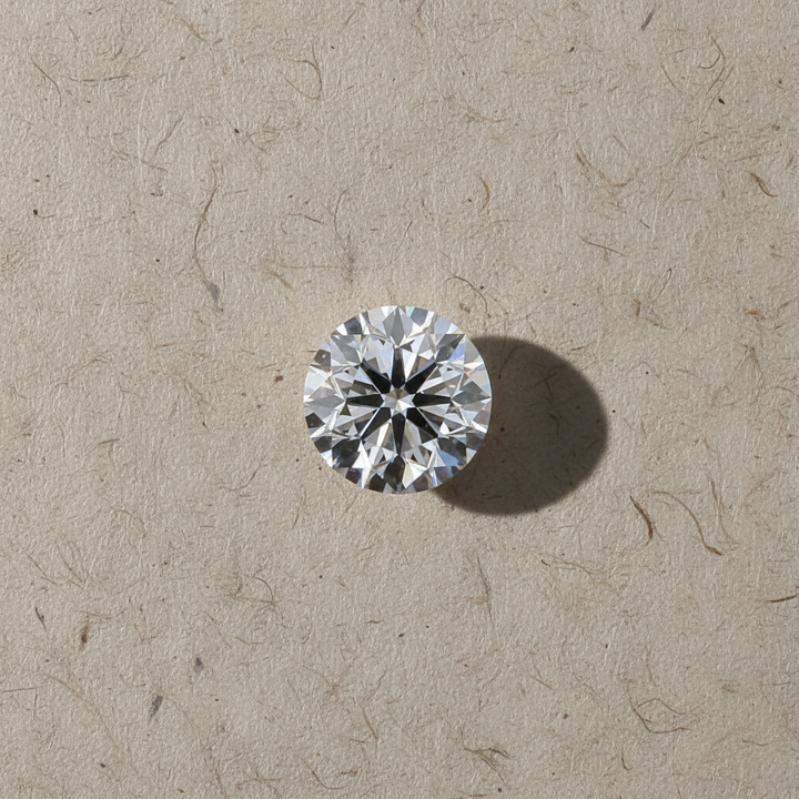 3,00 karaat ronde lab-gegroeide diamant, VVS2/F