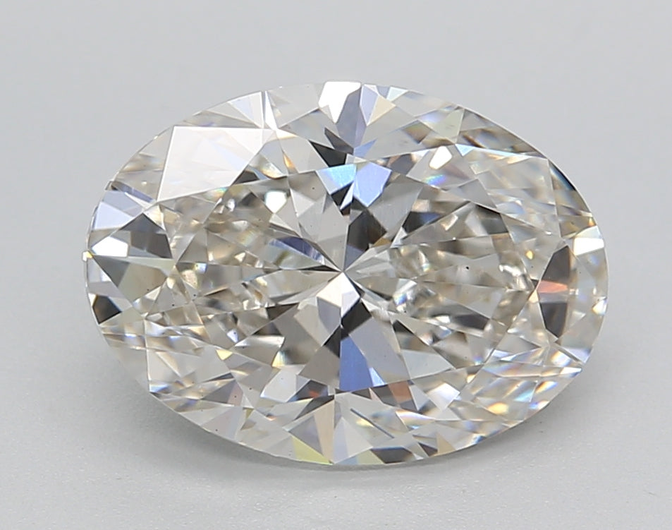 3.01 CT Oval Cut Lab-Grown Diamond, IGI Certified, H Color, VS1 Clarity