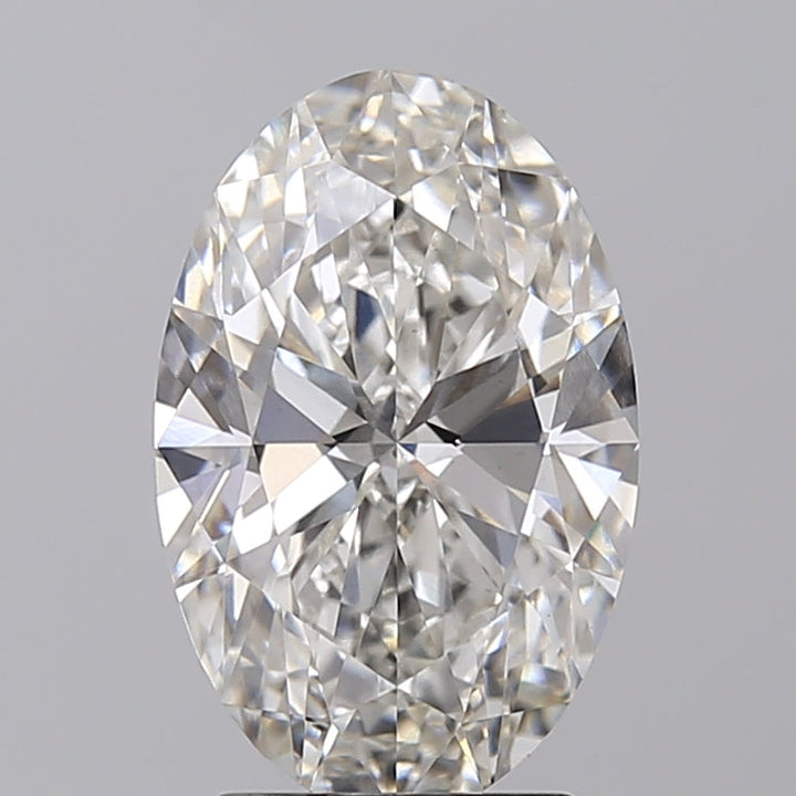 3.01 CT Oval Cut Lab-Grown Diamond, IGI Certified, H Color, VS1 Clarity