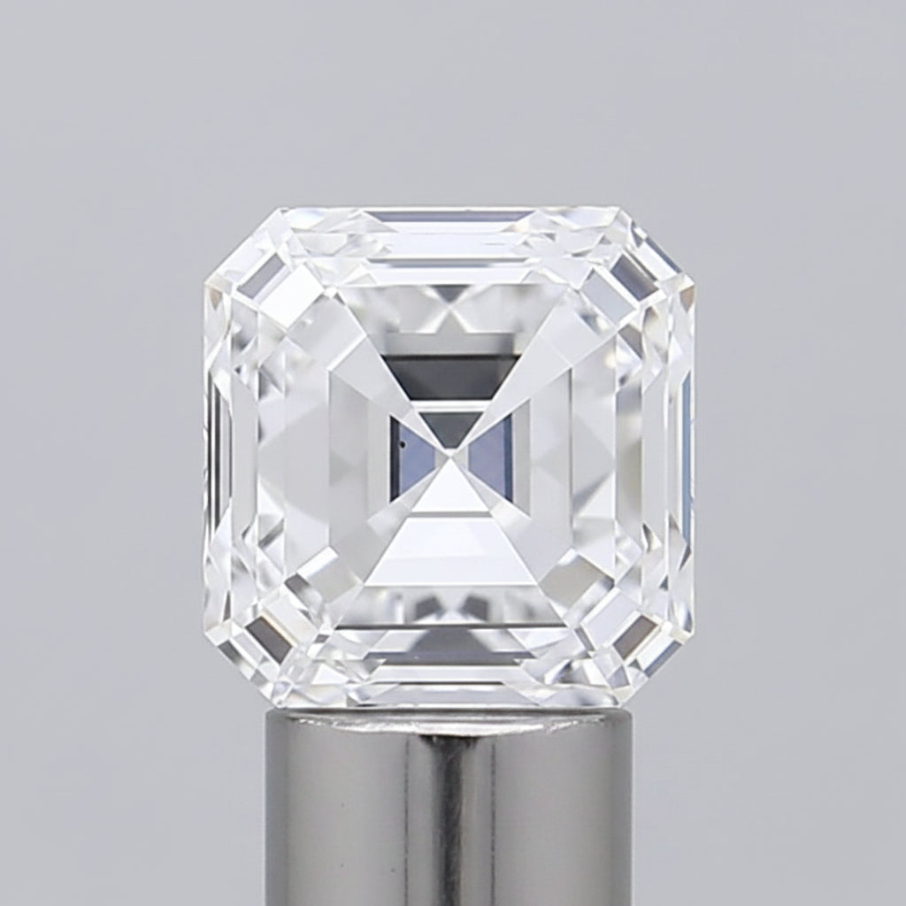 Diamant cultivé en laboratoire Asscher de 3,01 carats, VS2/D