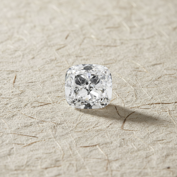 Diamant cultivé en laboratoire taille coussin de 3,01 carats, VS1/E