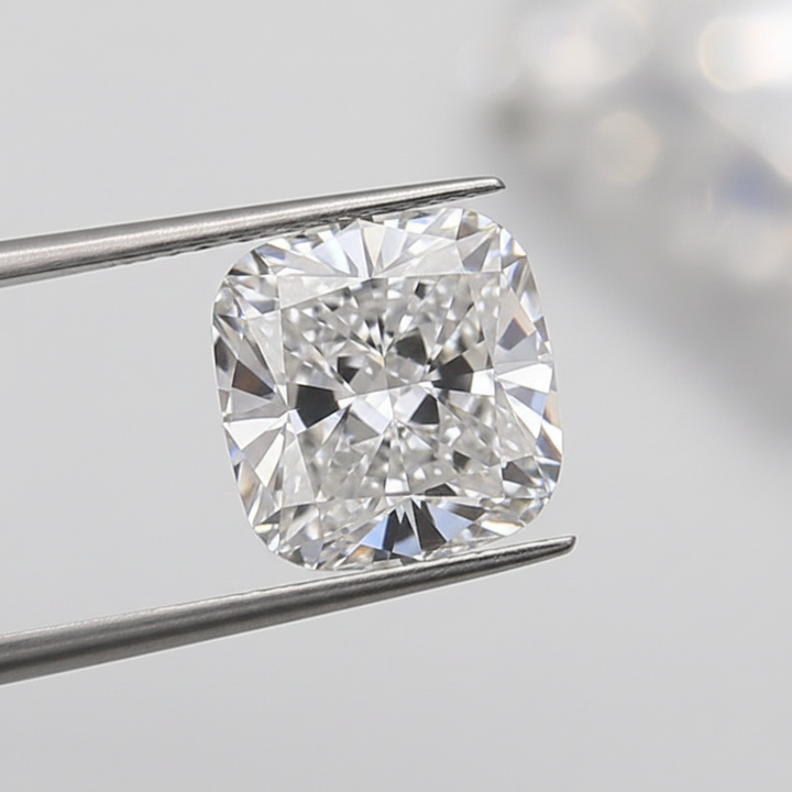 3,01 karaat kussengeslepen laboratorium-gegroeide diamant, VS1/E