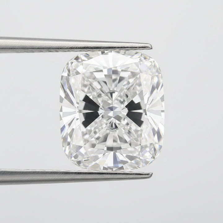 Diamant cultivé en laboratoire taille coussin de 3,01 carats, VS2/E