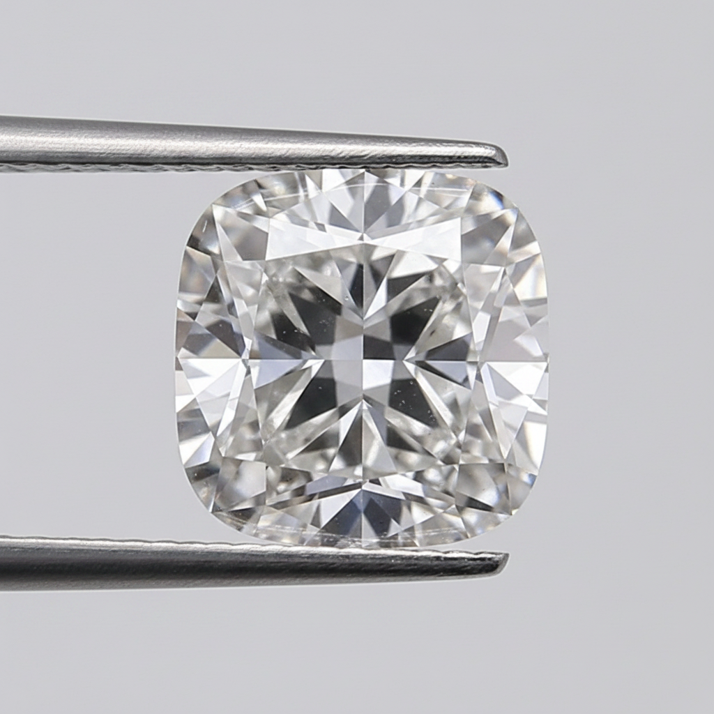 Diamant cultivé en laboratoire taille coussin de 3,01 carats, VS2/G