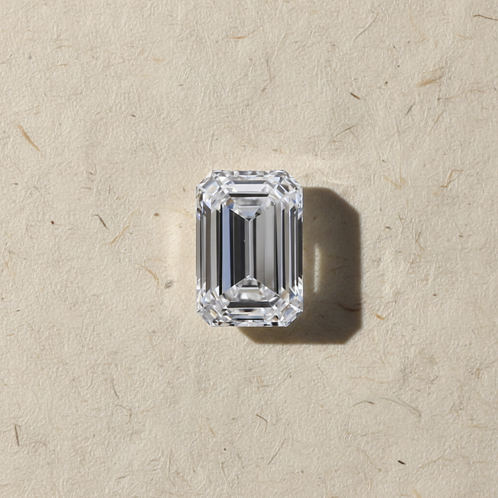 Diamant cultivé en laboratoire taille émeraude de 3,01 carats, VVS2/D