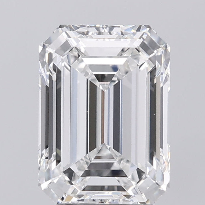 Diamant cultivé en laboratoire taille émeraude de 3,01 carats VVS2E