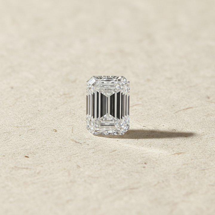 Diamant émeraude cultivé en laboratoire de 3,01 carats, VS2/E