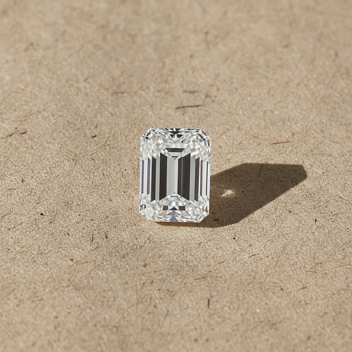 3.01 Carat Emerald Lab Grown Diamond, VVS1/D