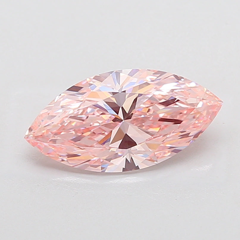 3.01 Carat Marquise Cut Lab Grown Diamond VS1Fancy Intense Pink