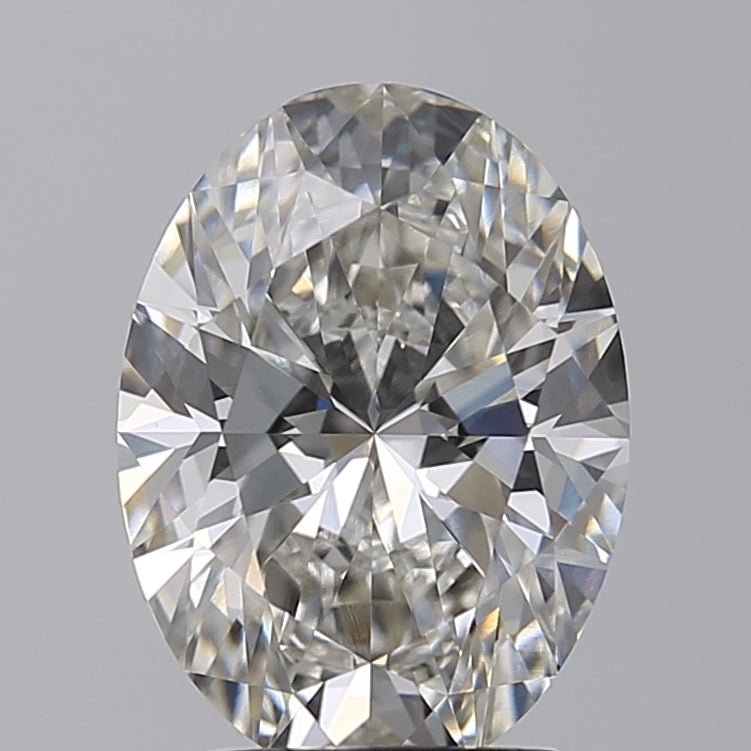 3,01 Karat ovaler, im Labor geschliffener Diamant VVS2 H