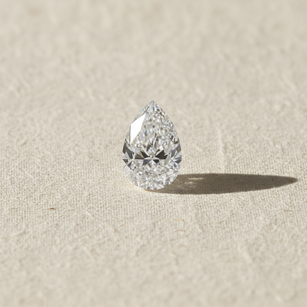 3.02 Carat Pear Cut Lab Grown Diamond VS1 D Color IGI Certified
