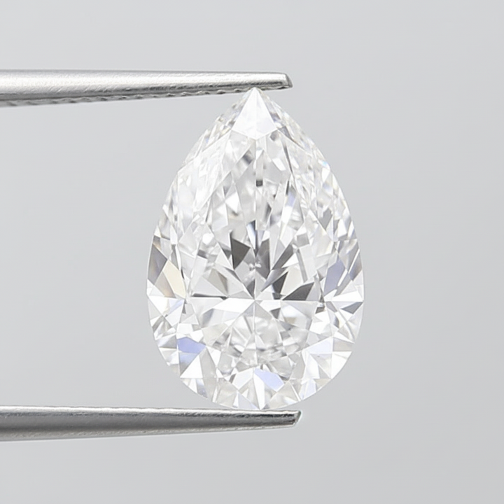 3.02 Carat D VS1 Pear Shape CVD Lab Grown Diamond IGI Certified
