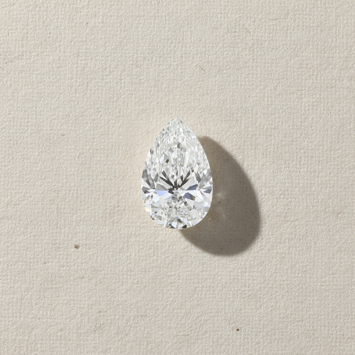 3.01 Carat Pear Cut Lab Grown Diamond VS1 E Color IGI Certified
