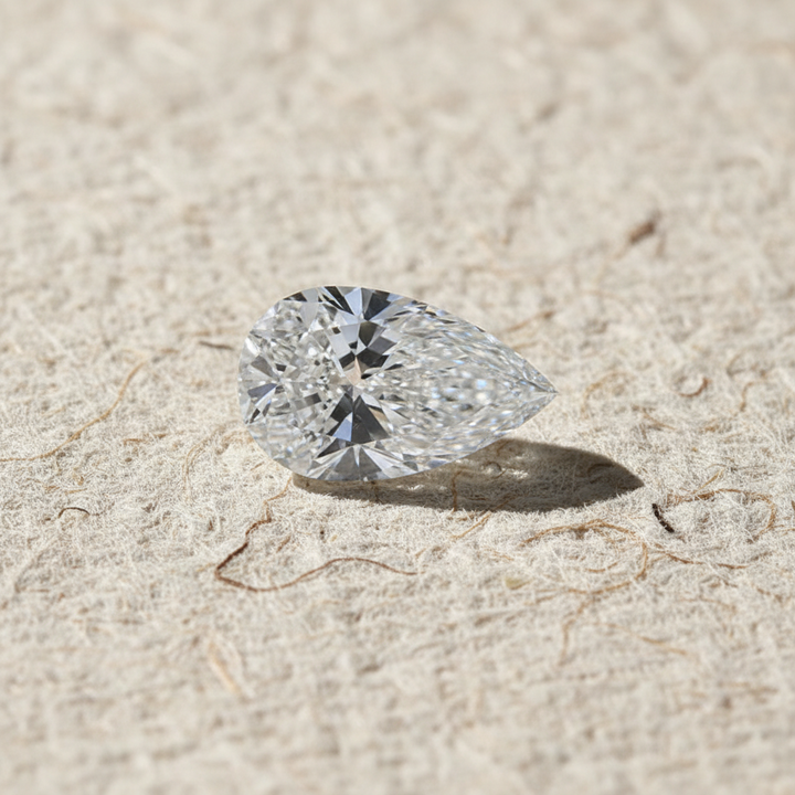 3.01 Carat Pear Cut Lab Grown Diamond VS1 F Color IGI Certified
