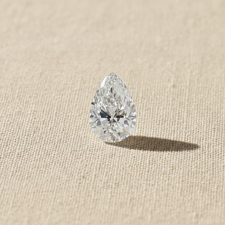 3.01 Carat Pear Cut Lab Grown Diamond VS2 F Color IGI Certified
