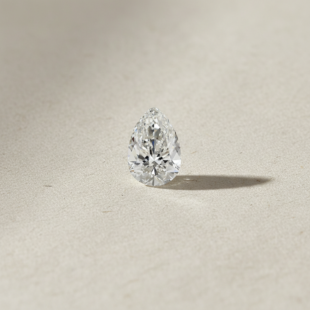 3.01 Carat Pear Cut Lab Grown Diamond VVS1 F Color IGI Certified
