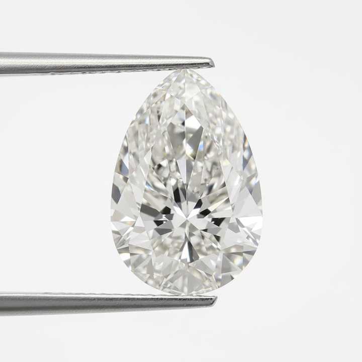 3.01 Carat F VVS1 Pear Shape CVD Lab Grown Diamond IGI Certified
