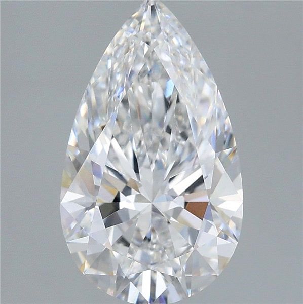 3.01 Carat Pear Lab Grown Diamond VVS2 D