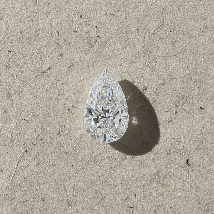 3.01 Carat Pear Cut Lab Grown Diamond VVS2 D Color IGI Certified

