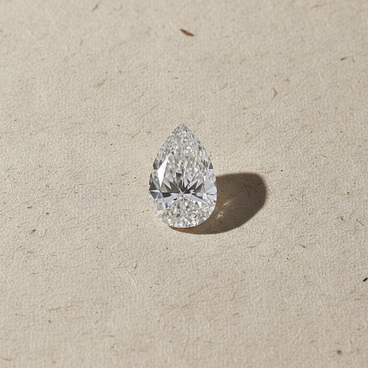 3.01 Carat Pear Cut Lab Grown Diamond VVS2 F Color IGI Certified
