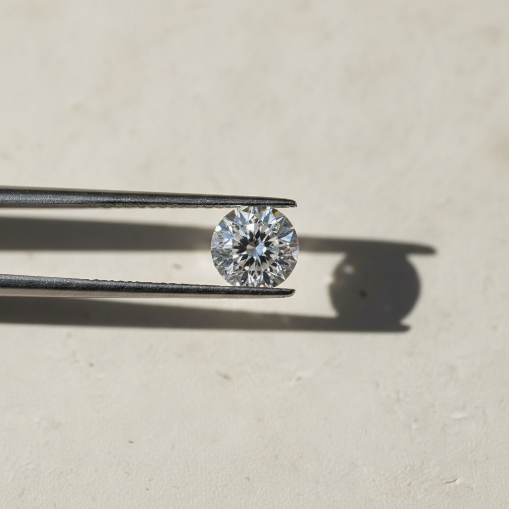 Diamante cultivado em laboratório com lapidação portuguesa de 3,01 quilates, VS1/F