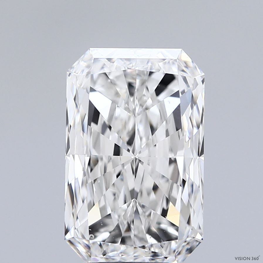 Diamante coltivato in laboratorio con taglio radiante da 3,01 carati VS1 F