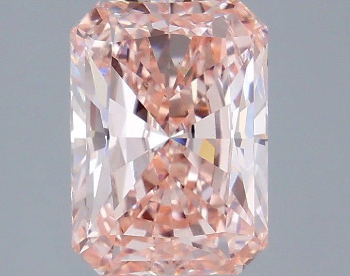 3.01 Carat Radiant Cut Lab Grown Diamond VS1Fancy Vivid Pink