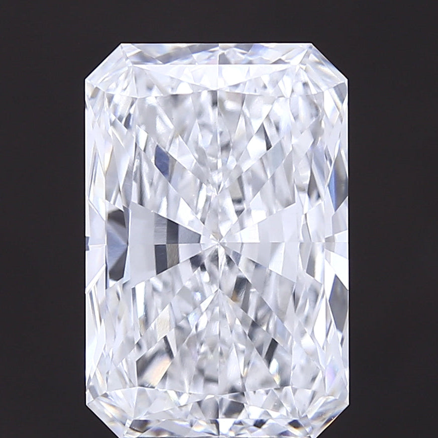 Diamant cultivé en laboratoire de 3,01 carats, taille radiante VVS2 D