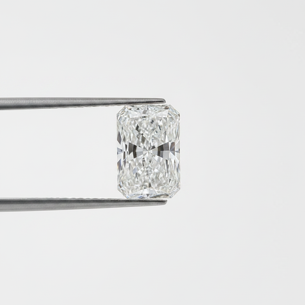 3,01 karaat stralend geslepen laboratoriumdiamant, VVS2/D