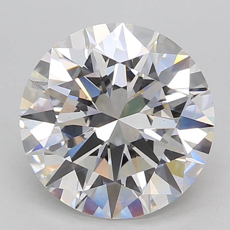 Diamante redondo cultivado en laboratorio de 3,01 quilates VS2 F