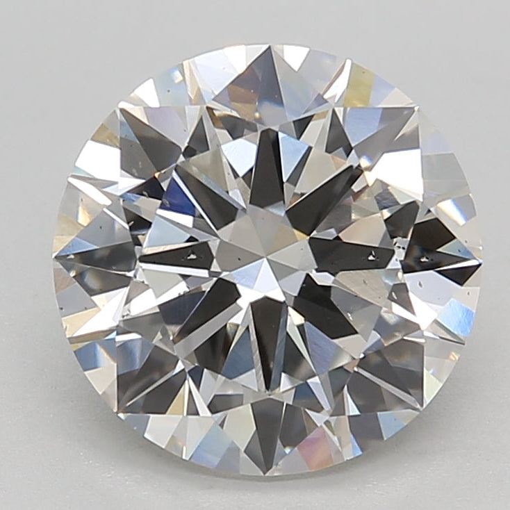 Diamante redondo cultivado en laboratorio de 3,01 quilates VS2 H