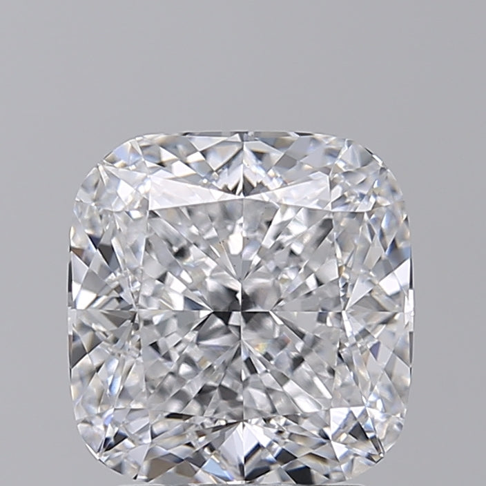 3.02 Carat Cushion Cut Lab-Grown Diamond, D Color, VS1 Clarity