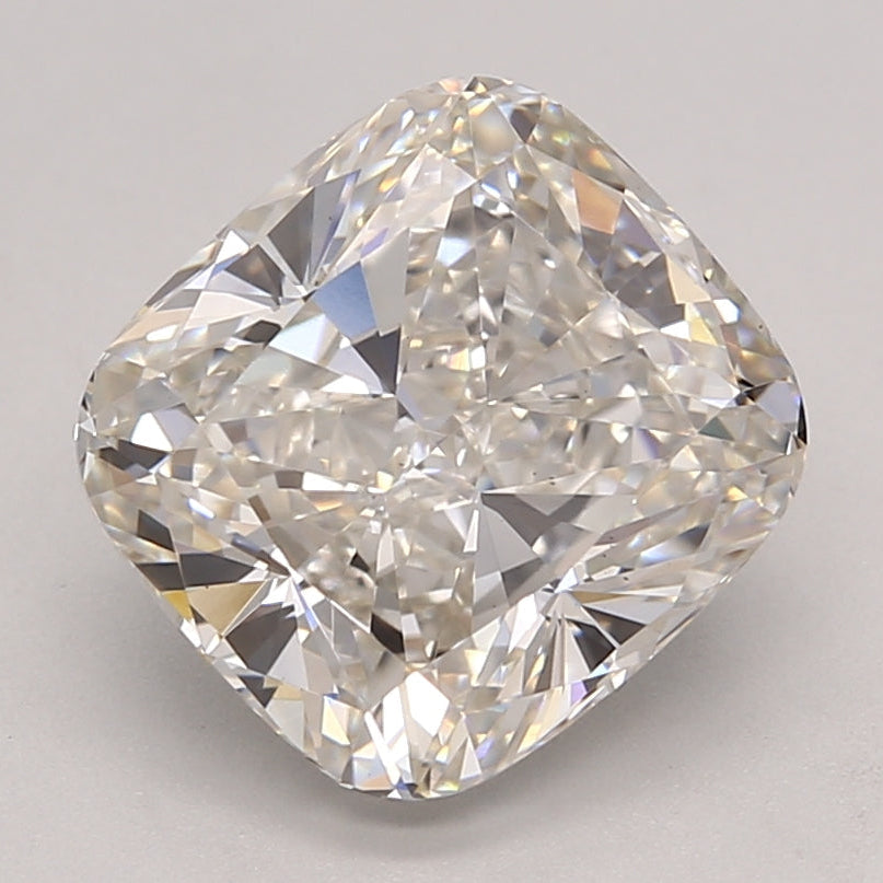 3.02 Carat Cushion Cut Lab Grown Diamond VS1 H