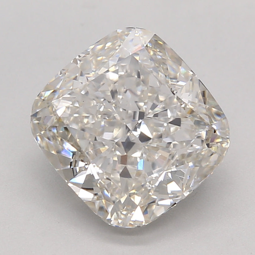3.02 Carat Cushion Cut Lab Grown Diamond VS1 H