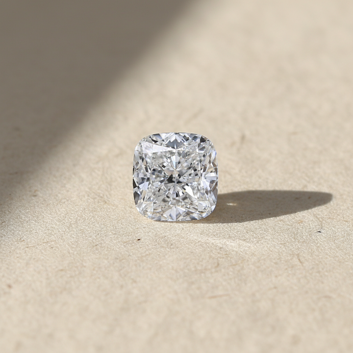 3.02 Carat Cushion Cut Lab Grown Diamond, VVS2/D