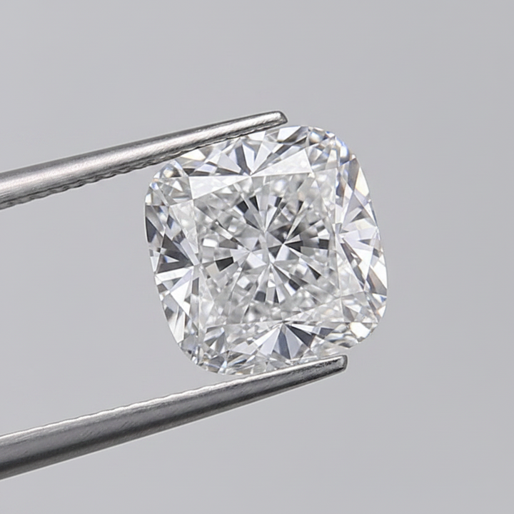 3.02 Carat Cushion Cut Lab Grown Diamond, VVS2/D