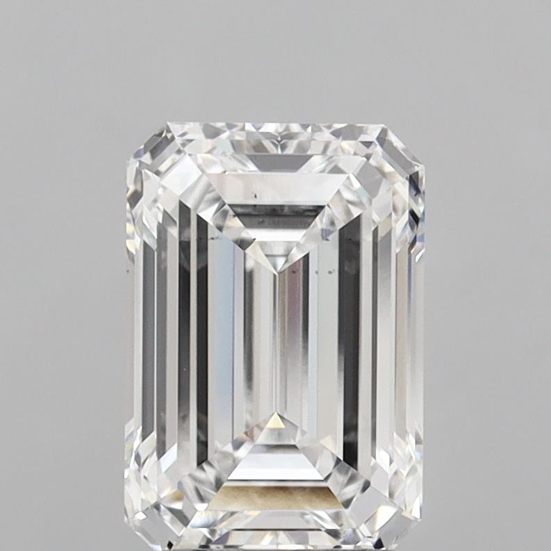 Diamante cultivado en laboratorio esmeralda de 3,02 quilates VS2 D
