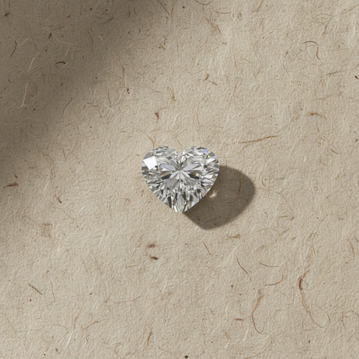 3.02 Carat Heart Cut Lab Grown Diamond VS1 D Color IGI Certified
