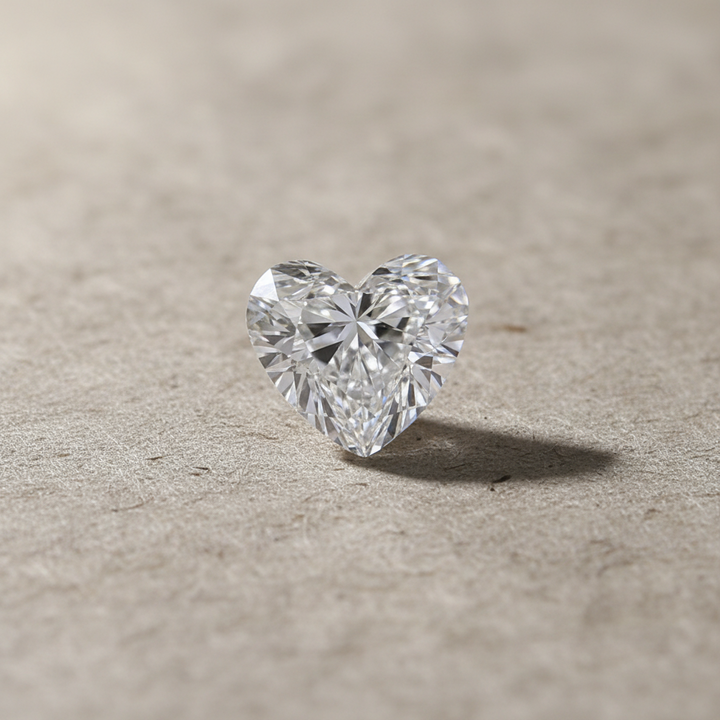 3.02 Carat Heart Cut Lab Grown Diamond VS1 D Color IGI Certified
