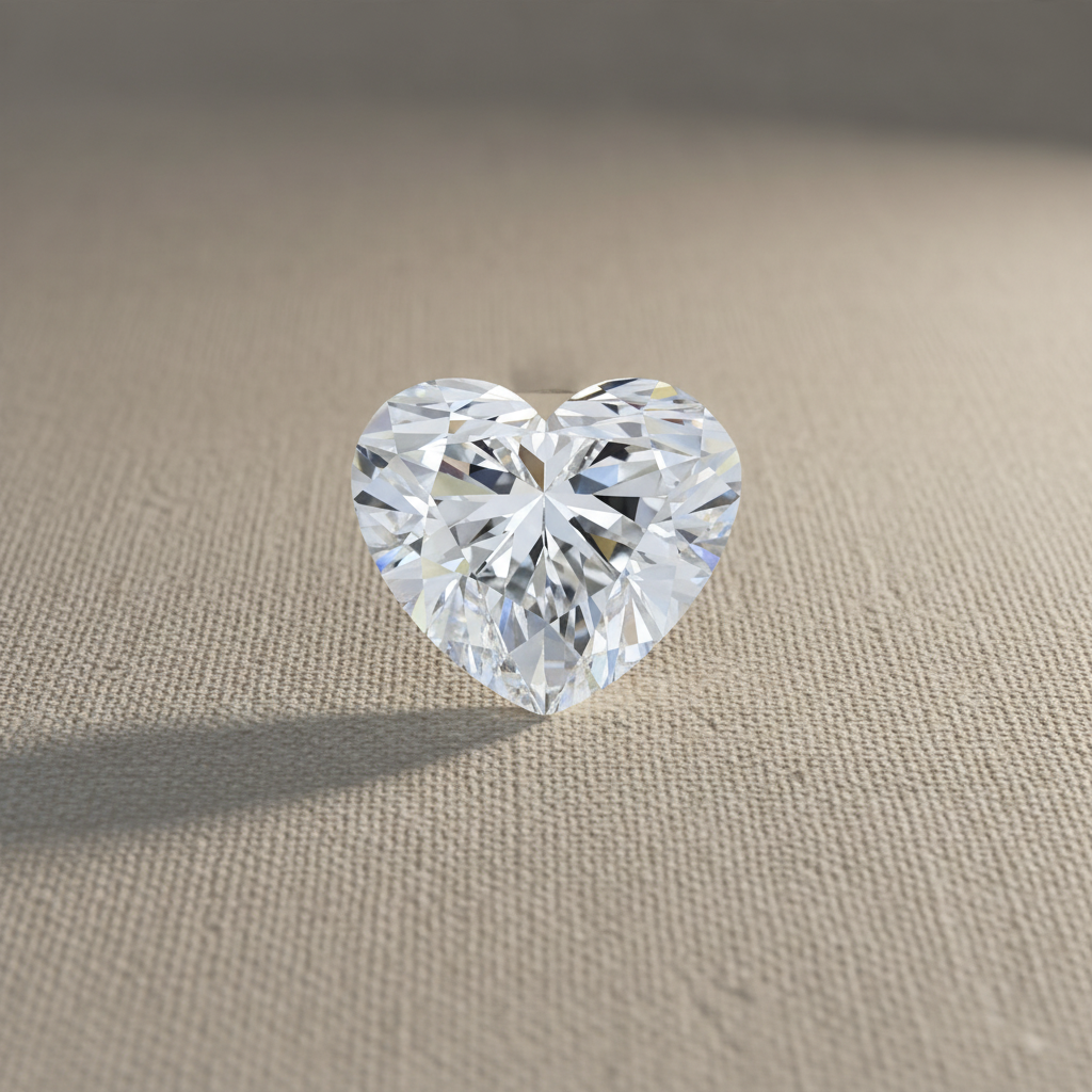3.02 Carat Heart Cut Lab Grown Diamond VVS1 D Color IGI Certified
