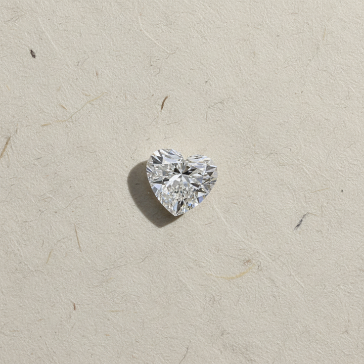 3.02 Carat Heart Cut Lab Grown Diamond VS2 E Color IGI Certified
