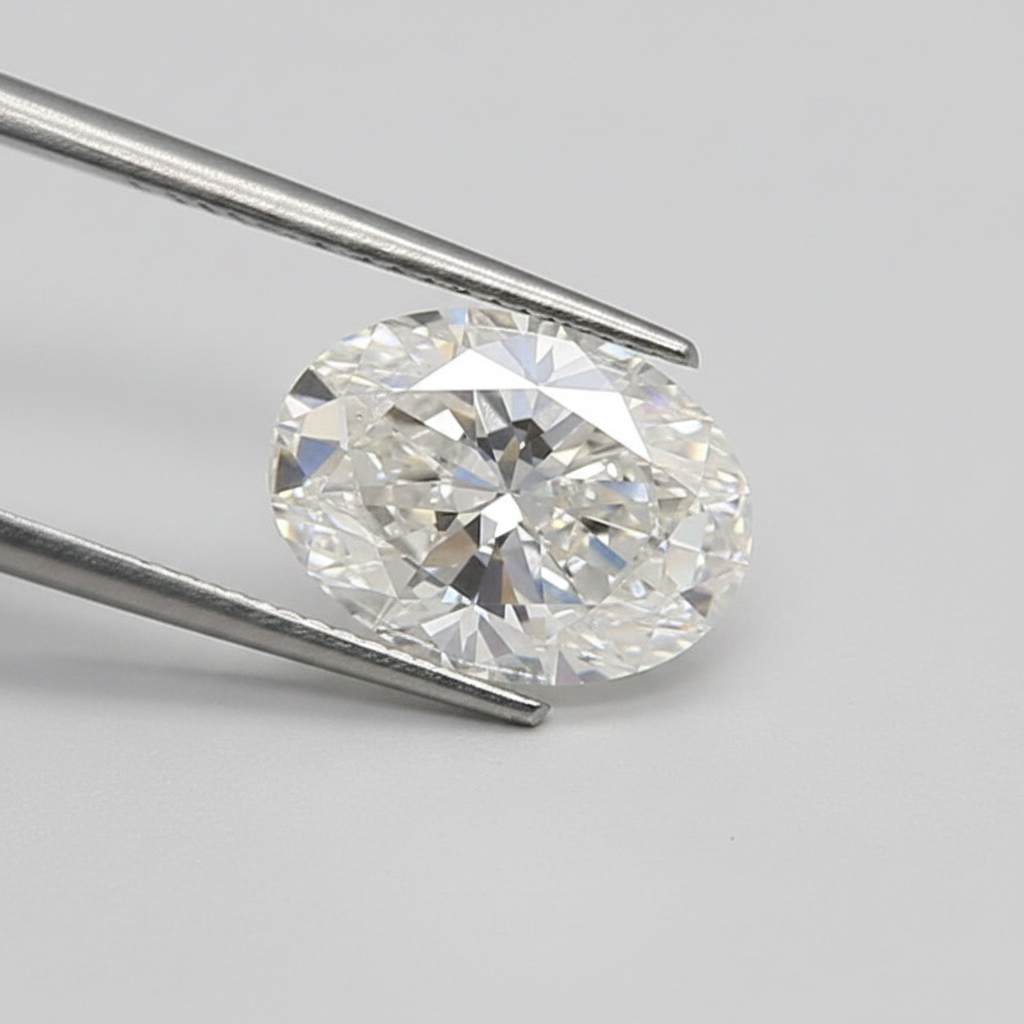 3,02 karaat ovaal geslepen laboratoriumdiamant, VS1/E