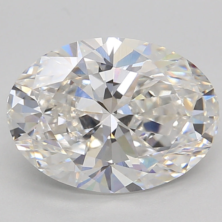 Diamante cultivado en laboratorio de talla ovalada de 3,02 quilates VVS2 F