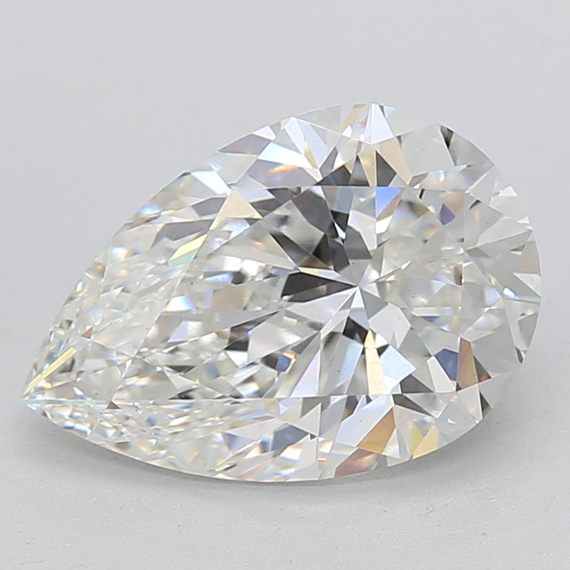 3.02 Carat Pear Cut Lab Grown Diamond VS1 G