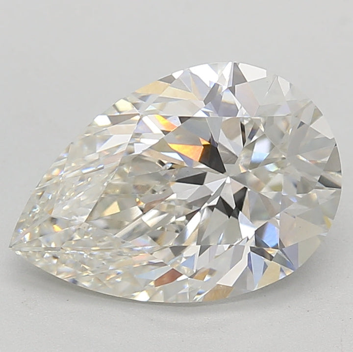 3.02 Carat Pear Cut Lab Grown Diamond VVS2 G